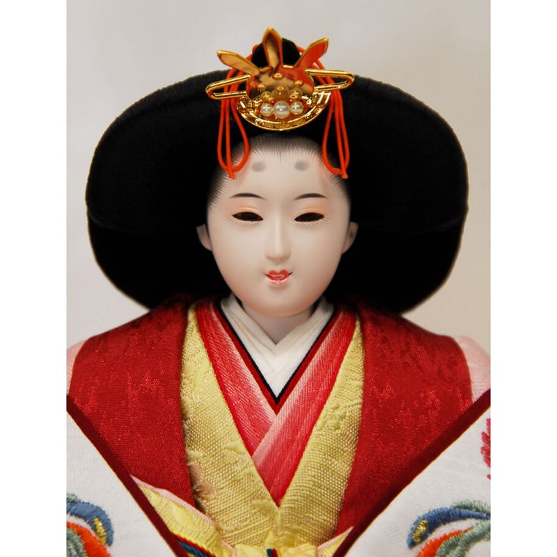 日本製「 押し絵 」の「 立ち雛 ( 立ち姿の『お内裏様とお雛様』) 」 日本製「 押し絵 」の「 立ち雛 ( 立ち姿の『お内裏様とお雛様