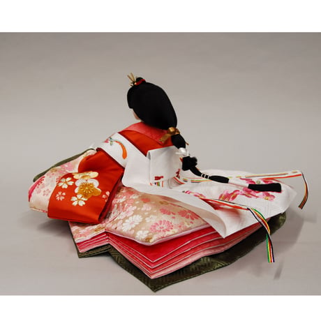 東月謹製　炭胴　三五　川俣正絹梅刺繍　木目唐草　親王飾り