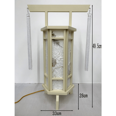 盆提灯　創作行灯　千寿　花の舞　1号　一対(2本)　【送料無料】【web特別価格】