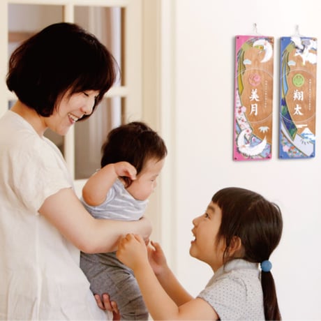 色かさね　なでしこ色　壁掛け・立札タイプ　高さ45.5㎝