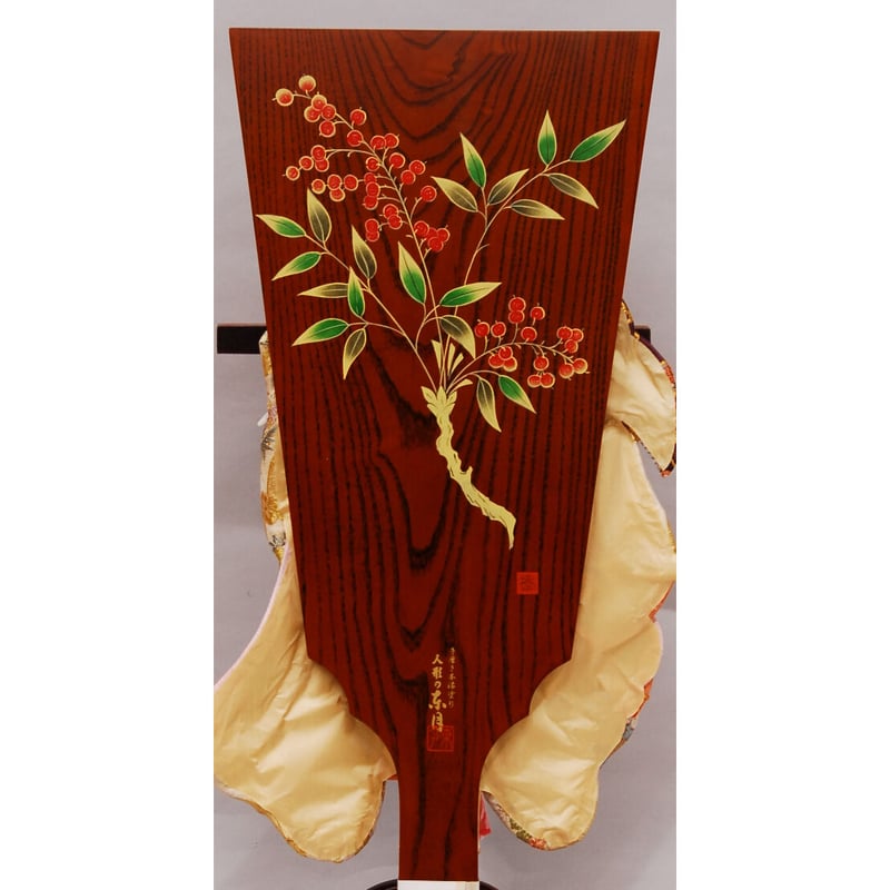 羽子板飾台 23号 朱赤 屏風付き 羽子板飾台 23号 朱赤 屏風付き