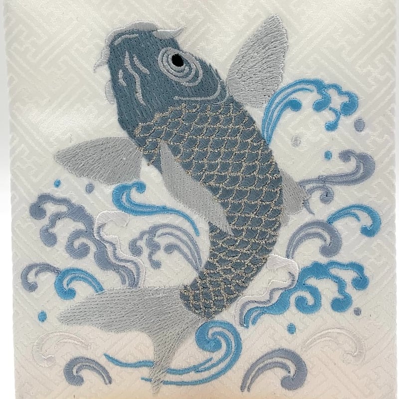 刺繍画　「鯉」 鯉の刺繍画 - 新しい中国風の壁画
