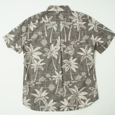 Hawaiian Button Down Shirts - Palm Trees  / Made in Hawaii U.S.A. (60)