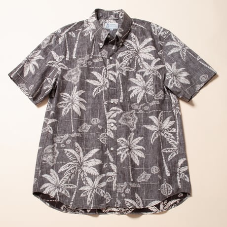 Hawaiian Button Down Shirts - Palm Trees  / Made in Hawaii U.S.A. (60)