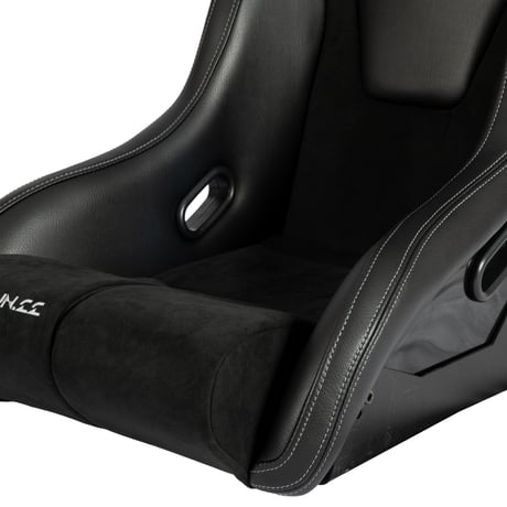 車検対応モデル GoodGunオリジナル アルカンターラ/PVC生地 フルバケットシート カラー：ブラックグレーステッチ