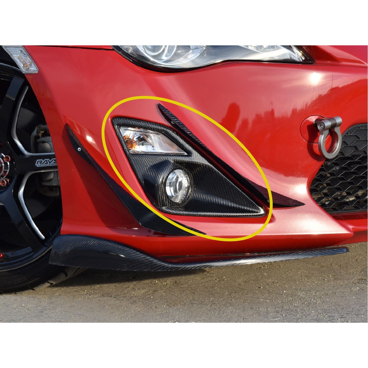 トヨタ 86 ZN6 フォグランプカバー トヨタ 86 ZN6フォグランプカバー トヨタ 86 ZN6 フォグランプカバー