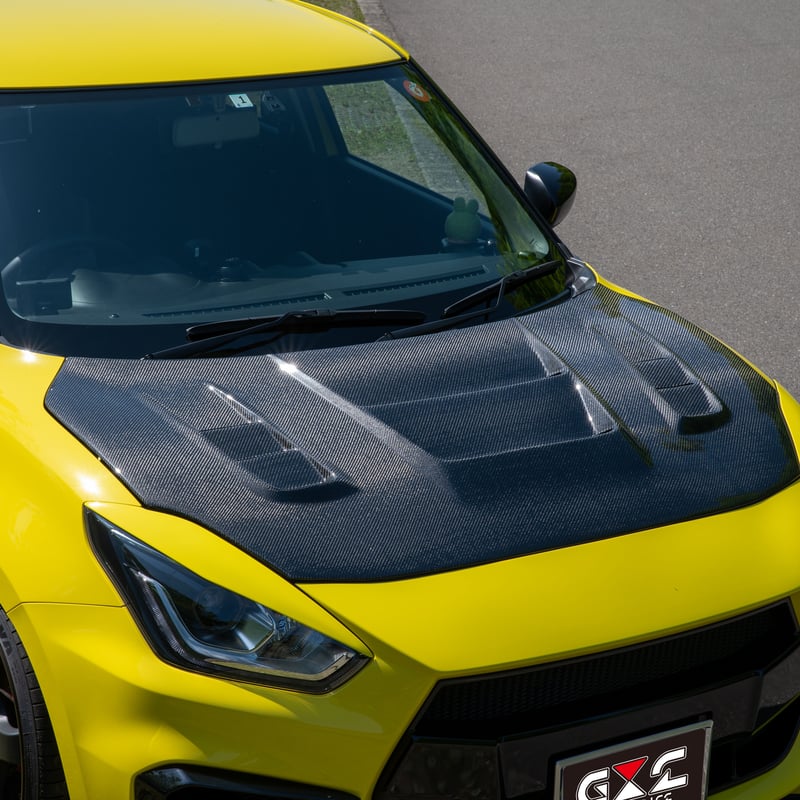 スズキ　スイフトスポーツ　 カーボン　ファイバー　 ボンネット　　ZC33S ZC33S スイフトスポーツ ボンネット カーボン : エアロ.カスタムパーツ