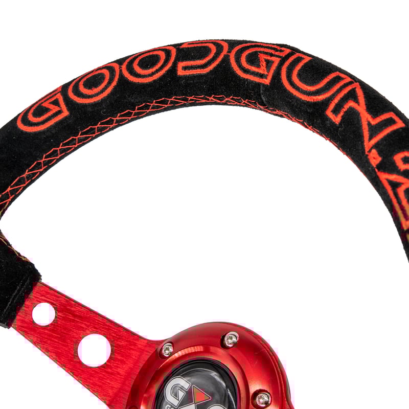 GOODGUNレザーステアリング レッド