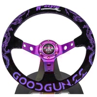 GOODGUN オリジナルステアリング レッド ハンドル本体 GOODGUN オリジナルステアリング レッド ハンドル本体 GOODGUN