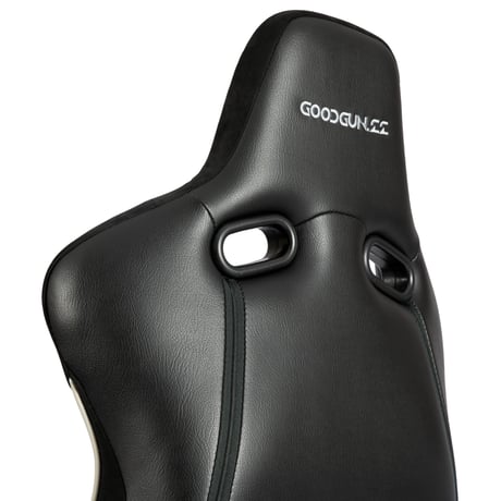 車検対応モデル GoodGunオリジナル アルカンターラ/PVC生地 セミバケットシート カラー：ブラックグレーステッチ