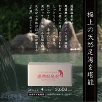 感動温泉水　足湯用温泉水　5リットル4パック入