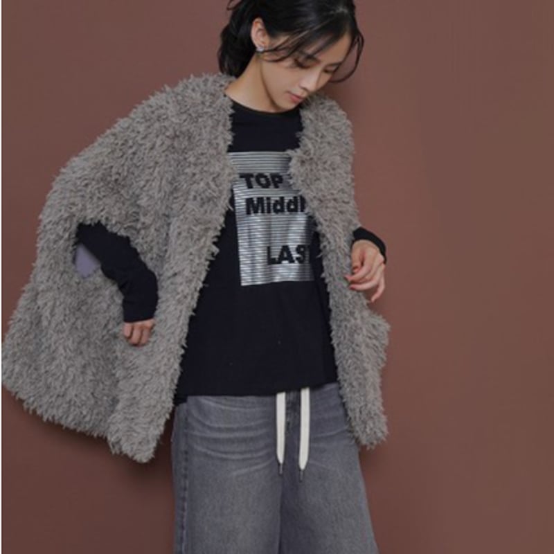 CYAN 2025 AW vol.2】バックギャザーロゴL/ST | champ de la