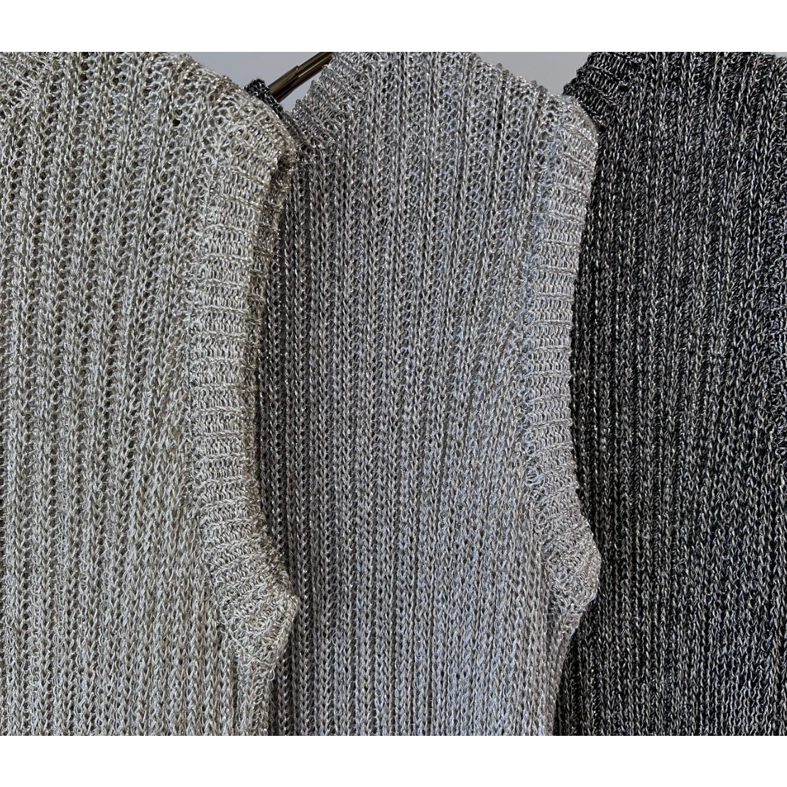MARGAUX 2025 SS】metallic knit vest | champ de 