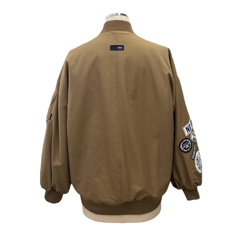 ayaneブラック ワッペンMA-1ジャケット