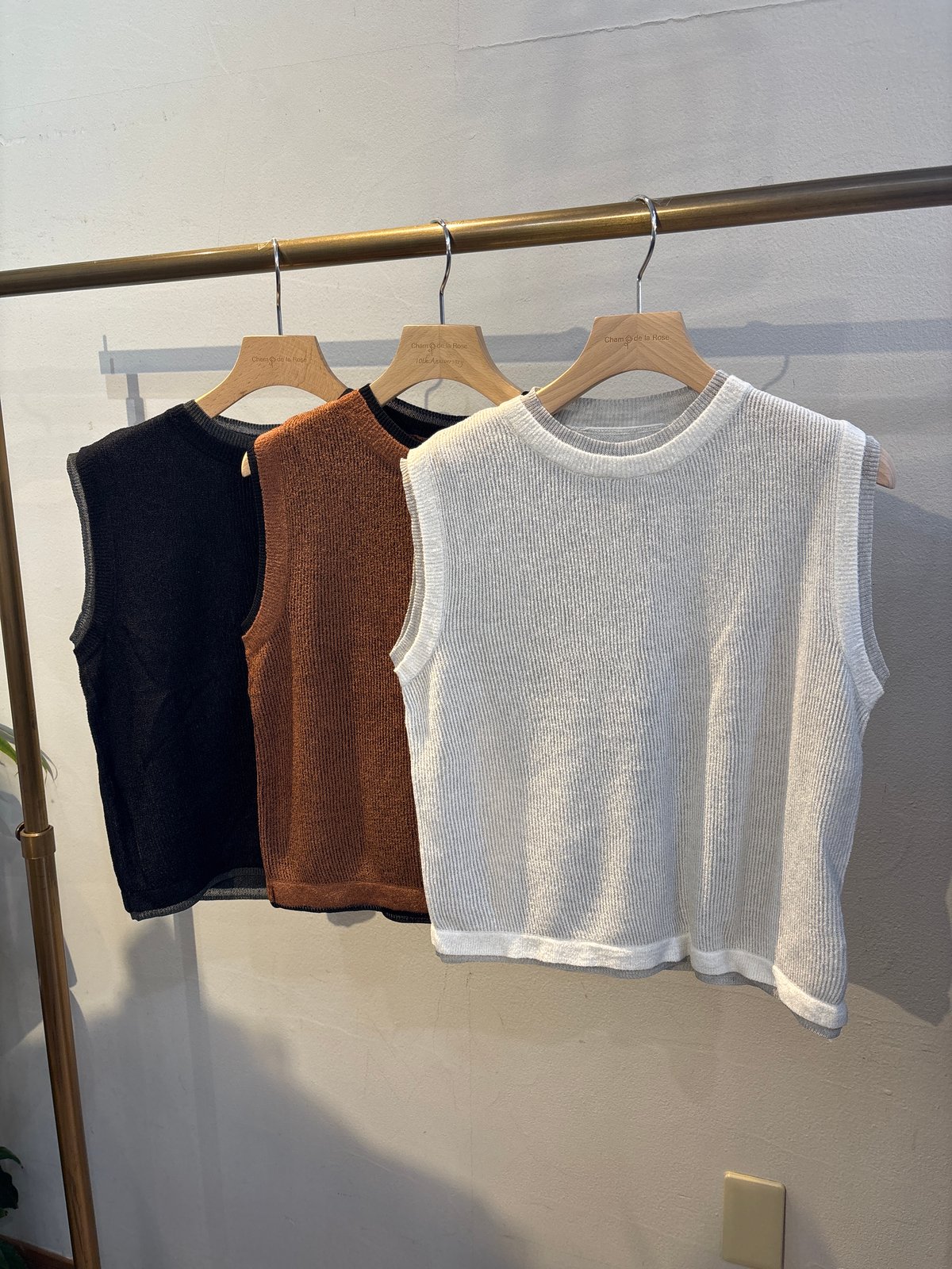 select】レイヤード風ニットタンクトップ | champ de la roseSTORE