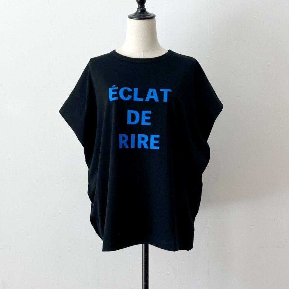 siro de labonte】message tuck sleeve Tshirt | c