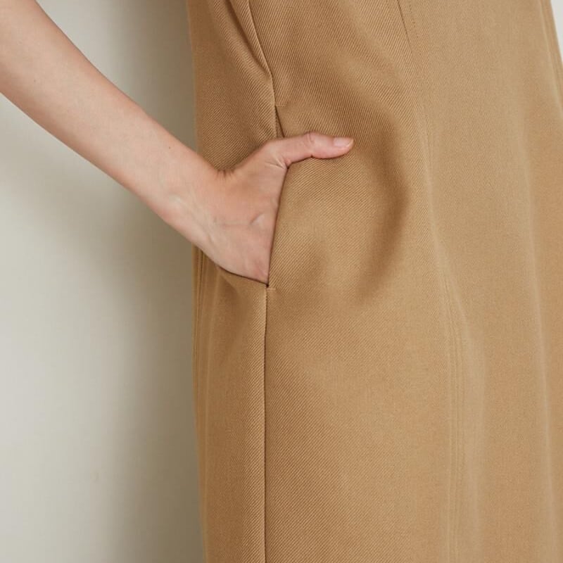 YENN 2023 AW】WOOL BLEND MINI DRESS | champ de 