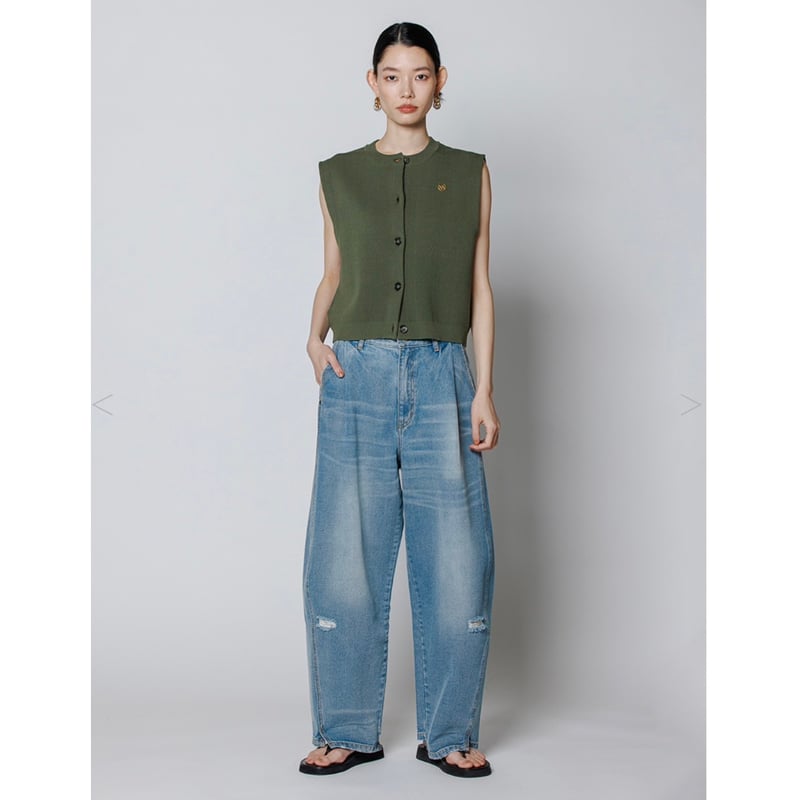 YENN DOUBLE FACE KNIT VEST