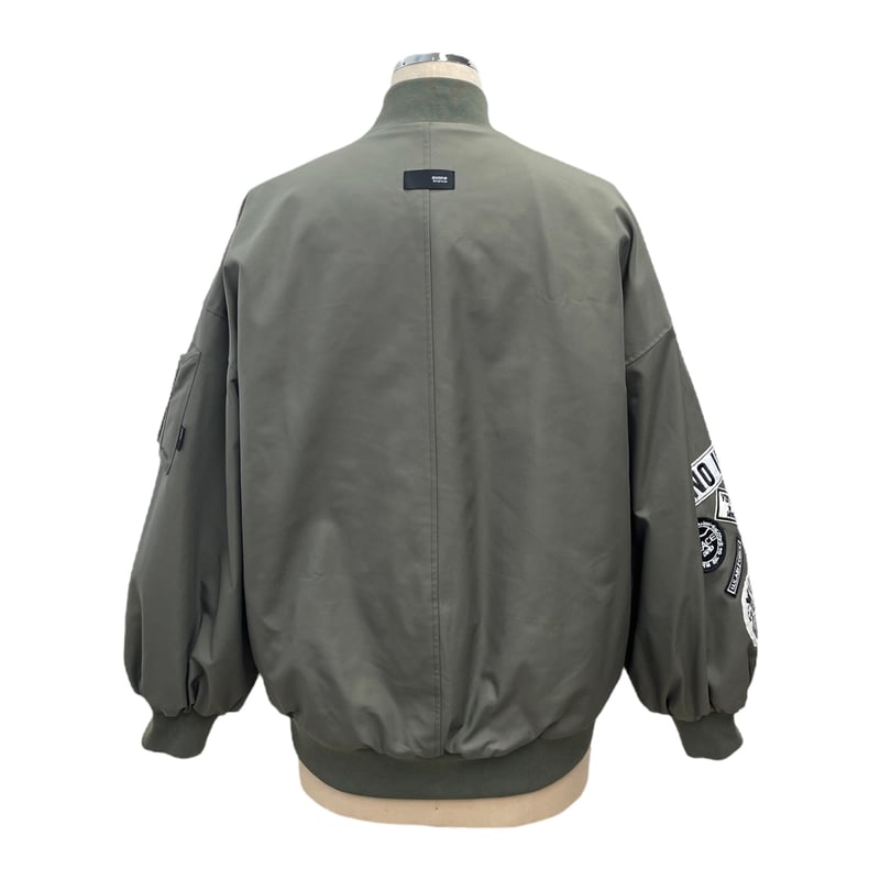 ayaneブラック ワッペンMA-1ジャケット