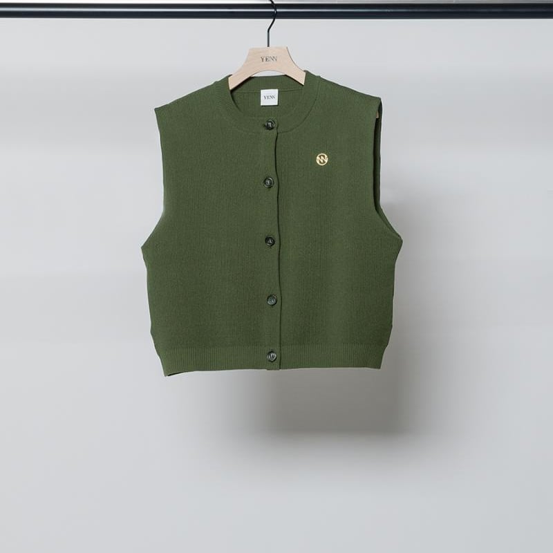 YENN DOUBLE FACE KNIT VEST