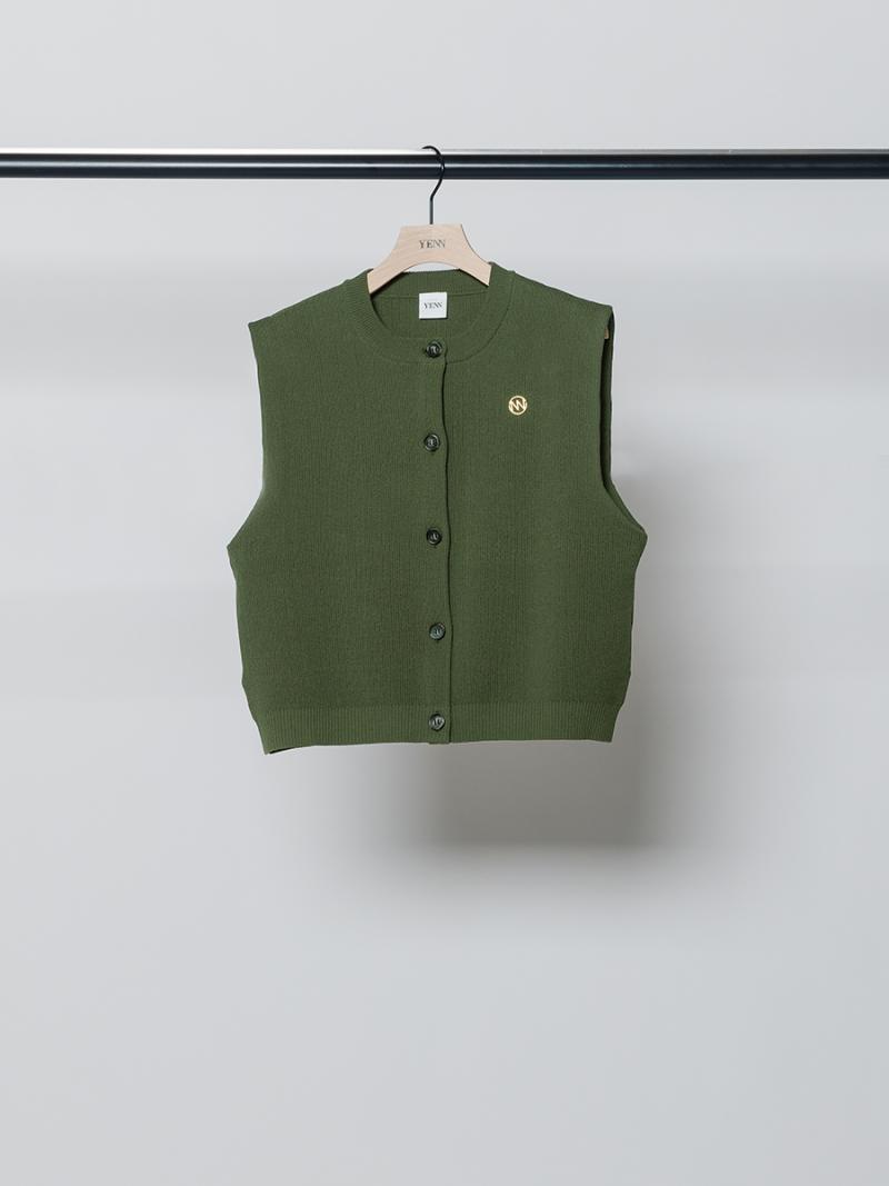 YENN DOUBLE FACE KNIT VEST