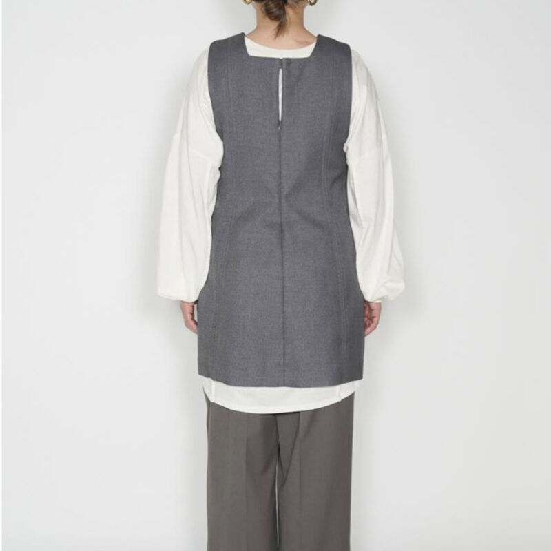 YENN 2023 AW】WOOL BLEND MINI DRESS | champ de 