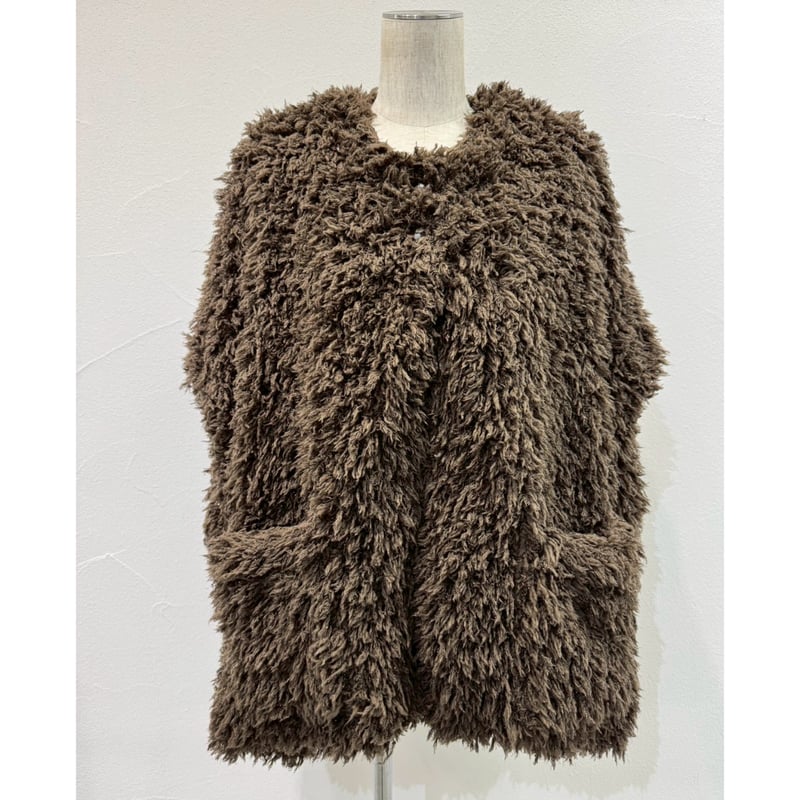 【新品未使用】bow.a ボウエー シャギーコート bow.a ボウエー今季完売シャギーコートグレー ADORE｜◇シャギー