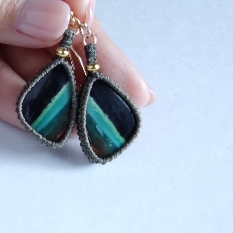 オパライズウッド ピアス | ぬちぐすい