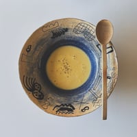 キムホノ　あおのリム鉢