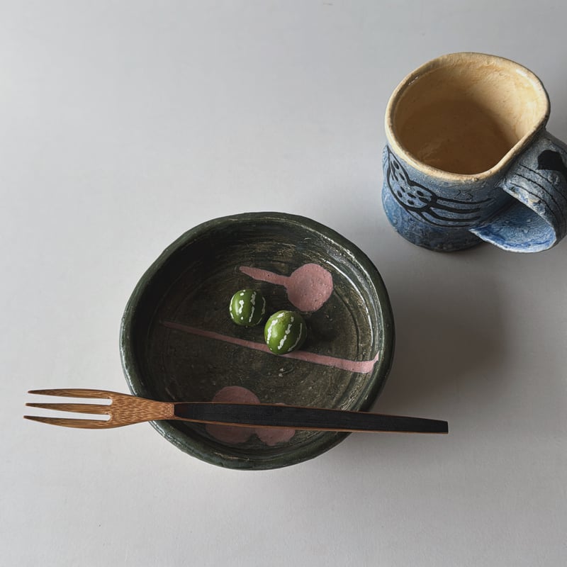 キム・ホノ　抽象デザイン 陶器の皿 キムホノ 厚口小皿(A) | NORA ノラ