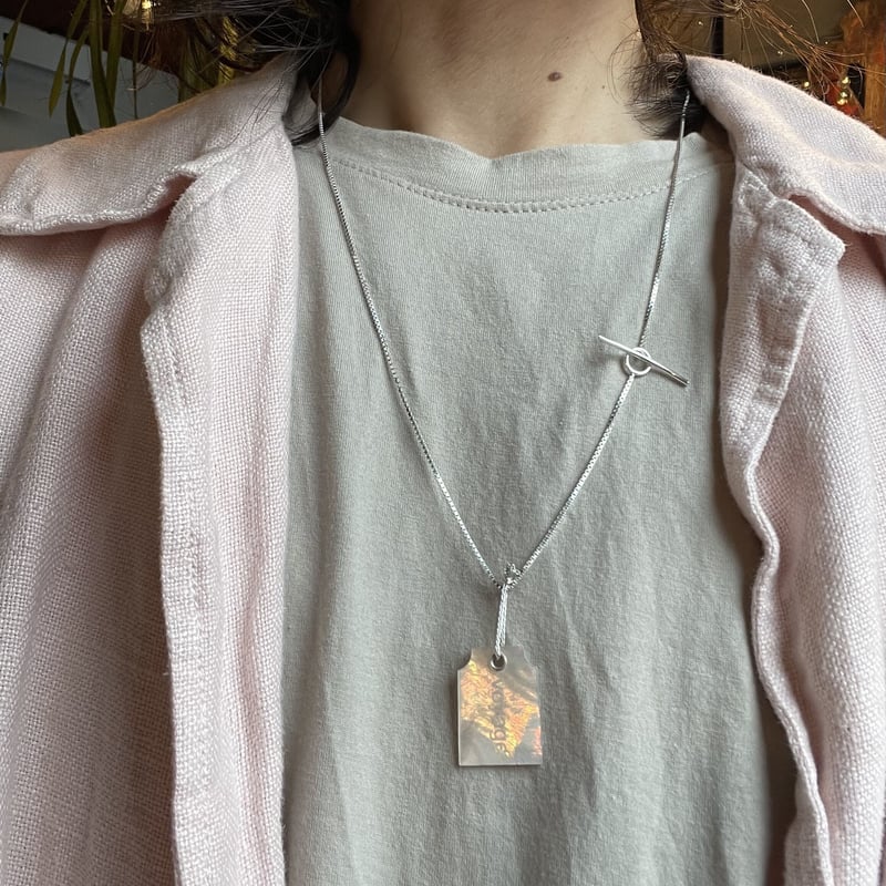 虹色のタグ〜 白蝶貝ネックレス 「voyage」 | kasane jewelry