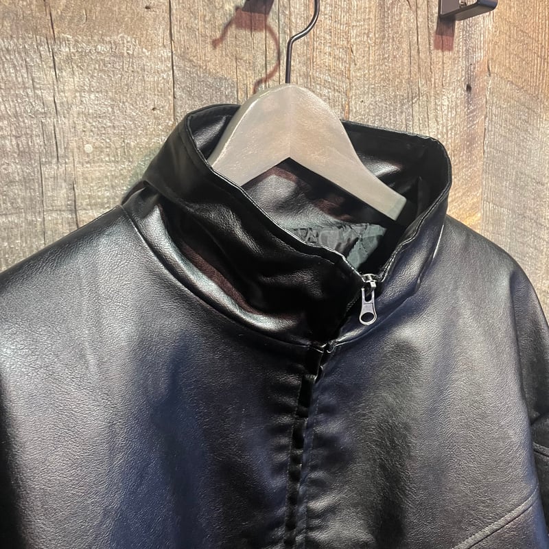 フェイクレザー中綿スタンドジャケット E24205L | VARG Giraffe larch