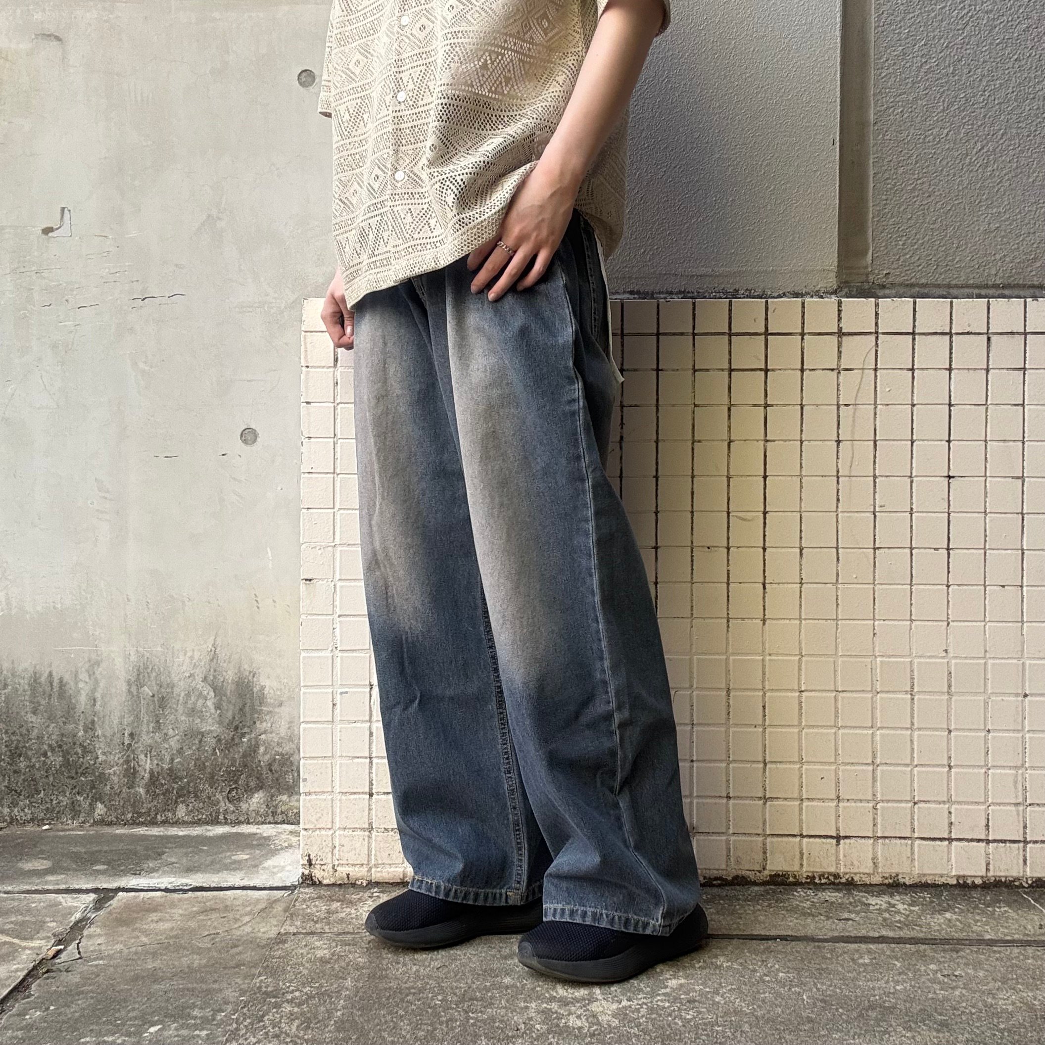 デニムワイドパンツ original