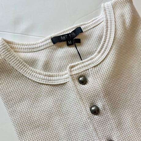 【全2色】ワッフルクロスヘンリーTシャツ　235570