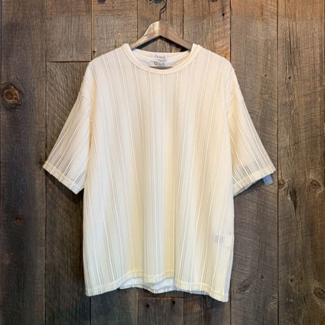 ストライプジャガードアンサンブルセット半袖Tシャツ付き 252-3756