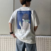KANGOL コットン イラストTシャツ（A柄） ユニセックス VAKG24150G