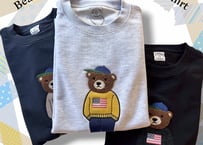【全3色】　クマ刺繍裏毛長袖スウェット　Q25-413-41G