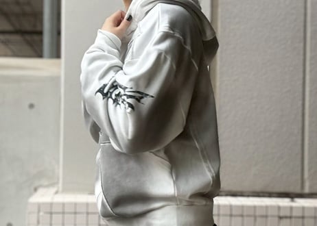 【全2色】スプレー加工裏毛フルZIPパーカー　220192