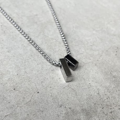 チェーンネックレス プチダブルプレート メンズ アクセサリー NL9792-18-02