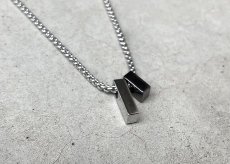 チェーンネックレス　プチダブルプレート　NL9792-18-02