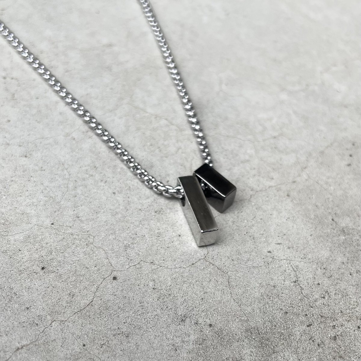 チェーンネックレス プチダブルプレート 31-N19 | VARG Giraffe larch