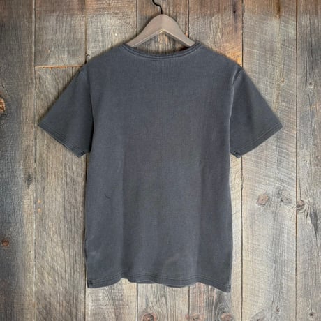 【全2色】ワッフルピグメントヘンリーネックTシャツ　235590
