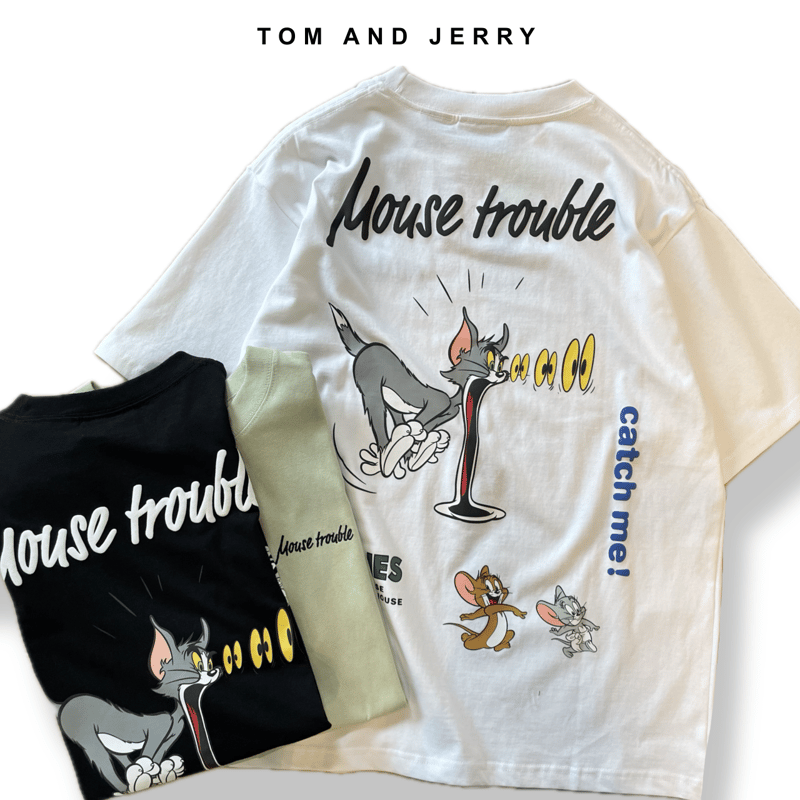 トム &amp;ジェリー ワーク半袖 mサイズ marukawa｜Tom＆Jerry トムとジェリー Tシャツ メンズ オーバーサイズ