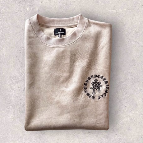 【全3色】　クラックスウェード半袖Tシャツ　E26020S