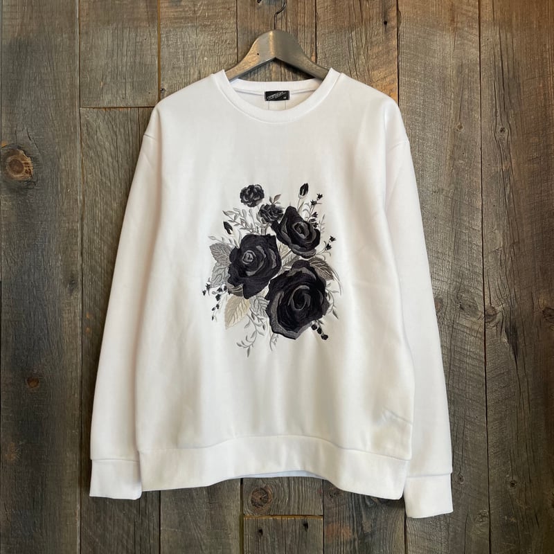 全3色】裏起毛薔薇刺繍スウェット 42700704 | VARG Giraffe larch