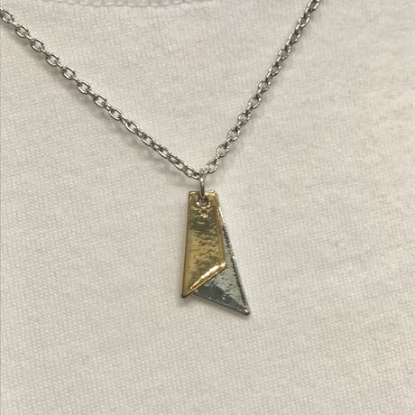 チェーンネックレス 変形ダブルプレート メンズ アクセサリー NL3537-20-147