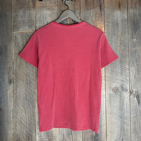 【全2色】ワッフルピグメントヘンリーネックTシャツ　235590
