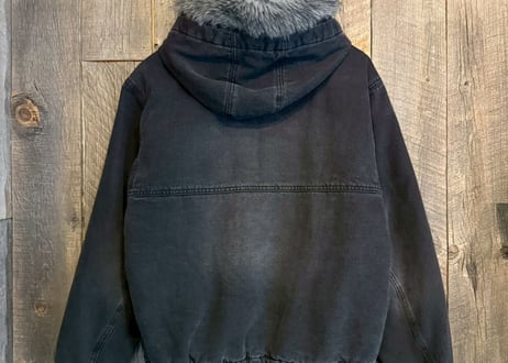 ファー付きデニム中綿ジャケット　25770030