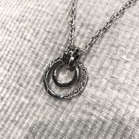 チェーンネックレス 大小ダブルリング メンズ アクセサリー NL2332-16-11