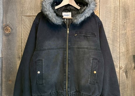 ファー付きデニム中綿ジャケット　25770030